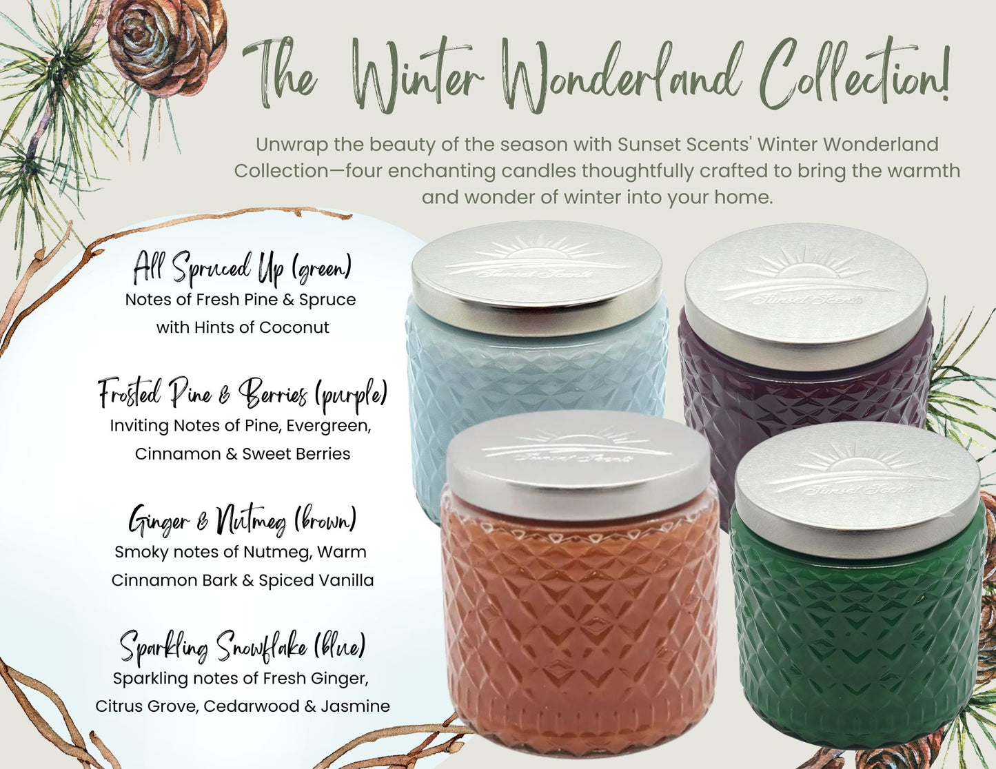 The Winter Wonderland Collection - Medium Scented Candle 16oz