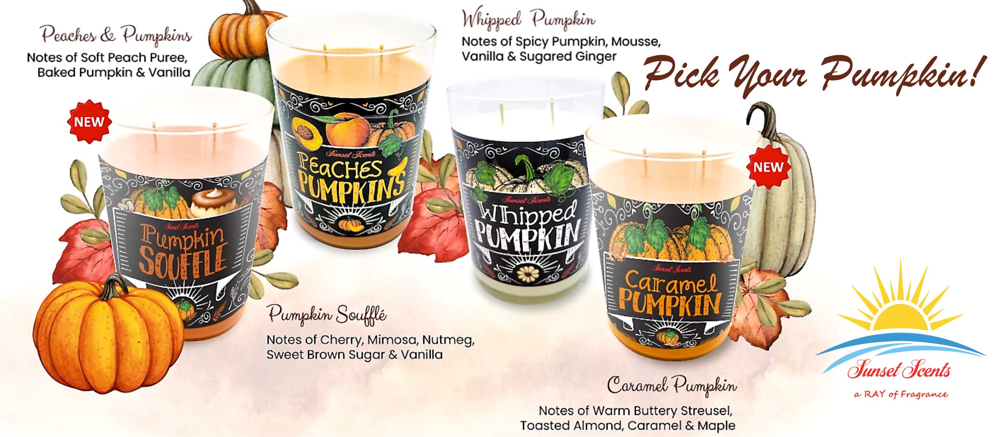 pumpkin scented candles 